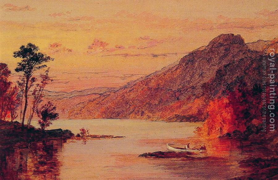 Jasper Francis Cropsey : Lake Scene Catskill Mountains